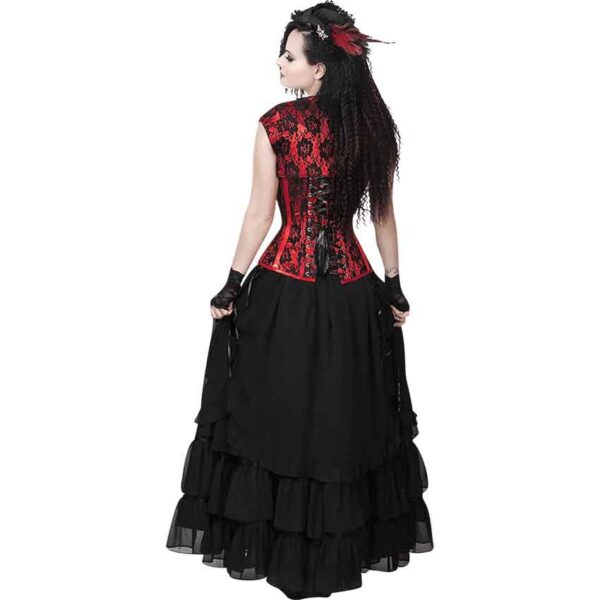 Caelius Long Black Victorian Skirt