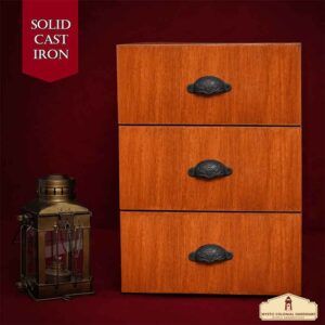 Ornate Cup Style Cabinet Pulls - Set of 4