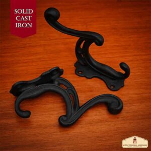 Ornate Cast Iron Wall Hooks - Set of 2