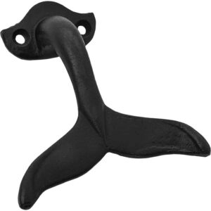 Nautical Whale Tail Wall Hooks - Set of 2