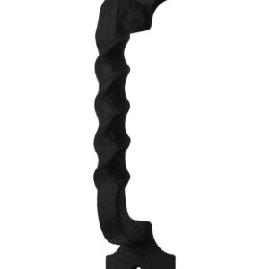 Black Cast Iron Pull Handle - 10 Inch