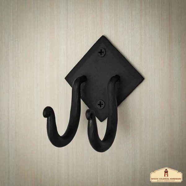 Rustic Forged Iron Wall Hook