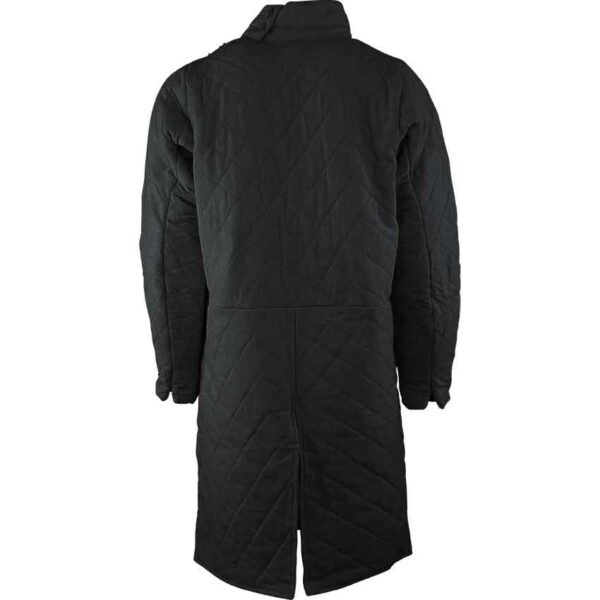 Collared Long Sleeve Gambeson - Black