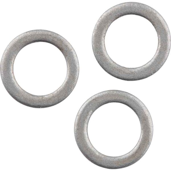Flat Solid Chainmail Rings - 8 mm 18 gauge