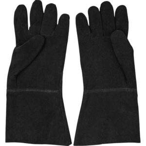 Medieval Suede Gloves - Black