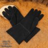 Medieval Suede Gloves - Black