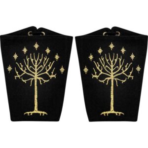 Fantasy Tree Black Canvas Bracers