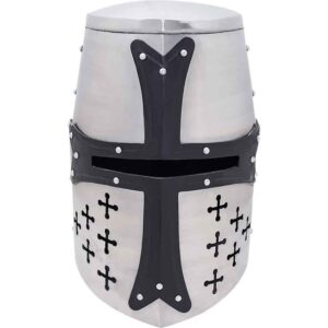 Crusader Knight Great Helm - 16 Gauge