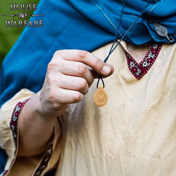 Chi Rho Roman Bone Pendant