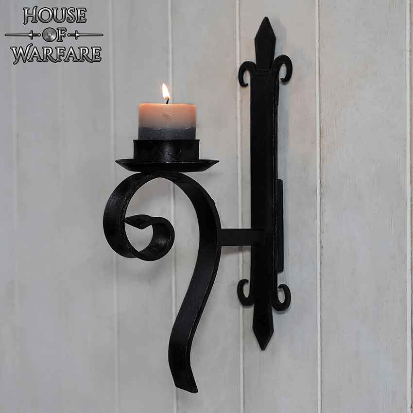 Medieval wall candle holder sales