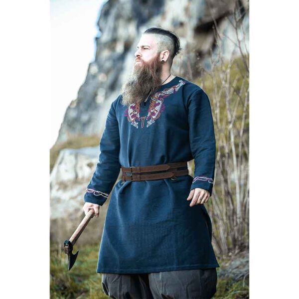 Axel Double Viking Belt - Dark Brown