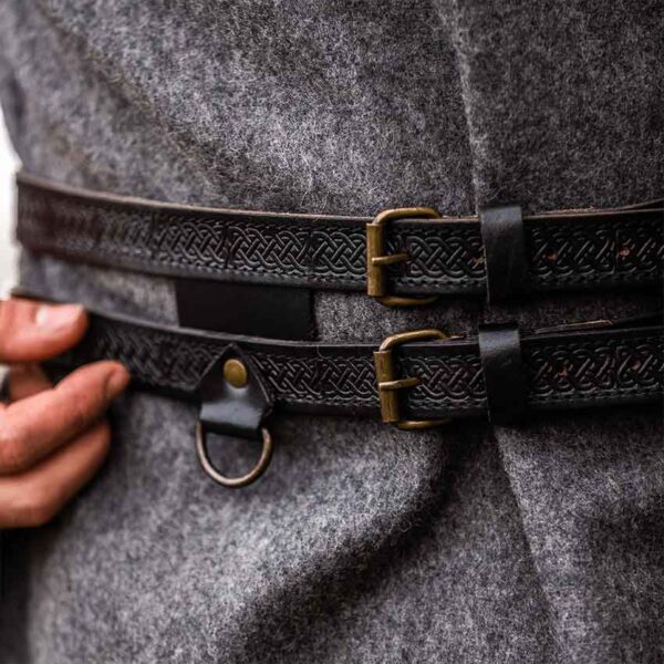 Axel Double Viking Belt - Black