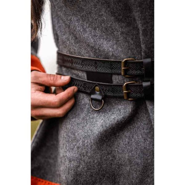 Axel Double Viking Belt - Black