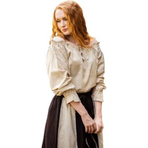 Edith Medieval Blouse - Hemp