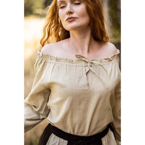 Edith Medieval Blouse - Hemp