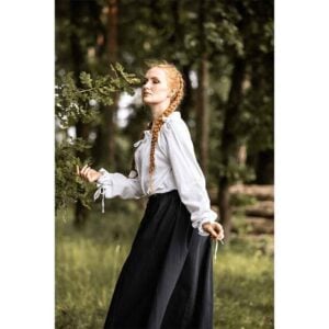Edith Medieval Blouse - White