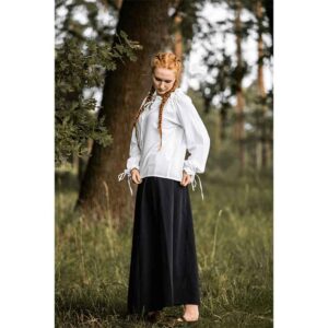 Edith Medieval Blouse - White