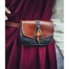 Adalar Medieval Leather Pouch - Brown
