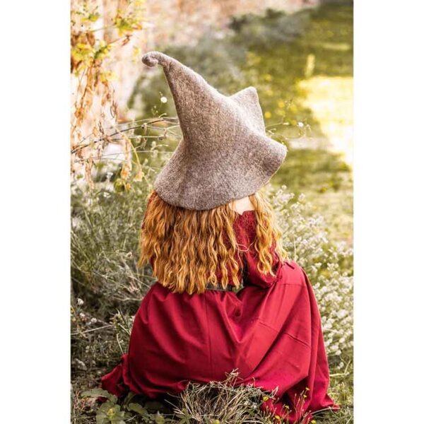 Glinda Wool Witch Hat - Brown