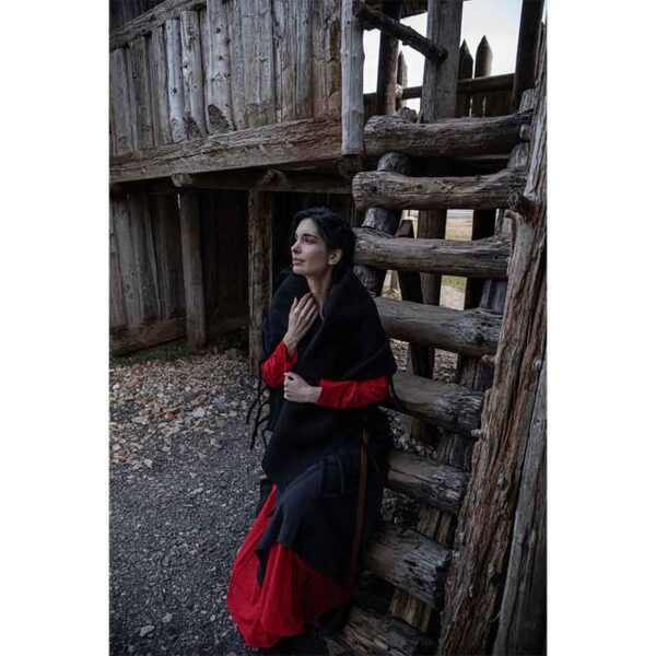 Viking Wool Shawl - Black