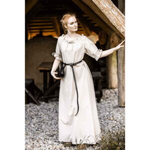 Melisande Short Sleeve Medieval Gown - Hemp