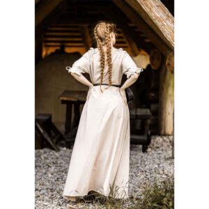 Melisande Short Sleeve Medieval Gown - Hemp