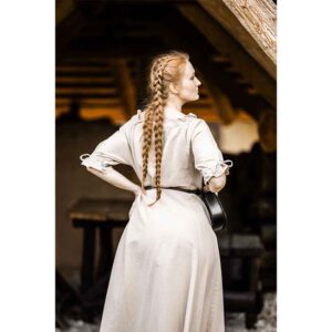 Melisande Short Sleeve Medieval Gown - Hemp