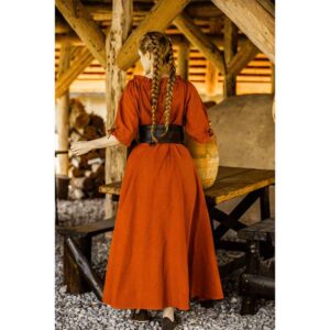 Melisande Short Sleeve Medieval Gown - Rust