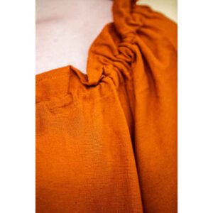 Melisande Short Sleeve Medieval Gown - Rust