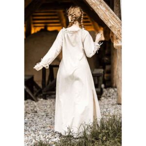 Mechthild Long Sleeve Medieval Gown - Hemp