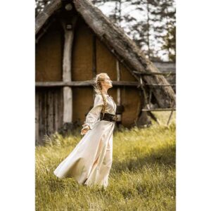 Mechthild Long Sleeve Medieval Gown - Hemp
