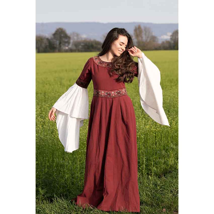 Yala Medieval Noble Lady's Dress - Red
