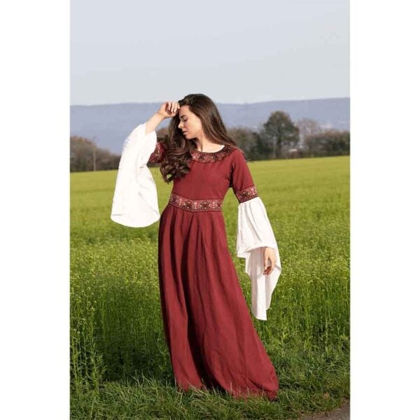 Yala Medieval Noble Lady's Dress - Red