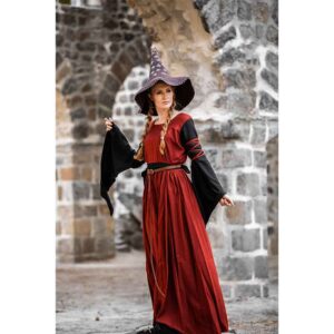 Star Wool Witch Hat - Brown