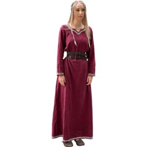 Brigida Viking Dress - Red