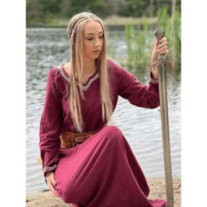 Brigida Viking Dress - Red