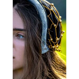 Elaine Noble Lady's Velvet Bonnet - Black