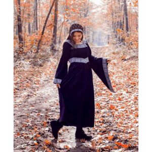 Elaine Noble Lady's Velvet Bonnet - Black