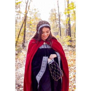 Elaine Noble Lady's Velvet Bonnet - Black