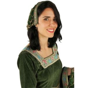 Elaine Noble Lady's Velvet Bonnet - Green