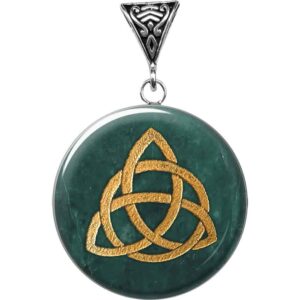 Celtic Triquetra Jade Pendant
