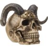 Horned Diablo Skull Statue