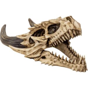 Roaring Dragon Skull Statue