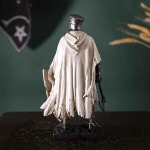 Battleworn Crusader with Axe Statue