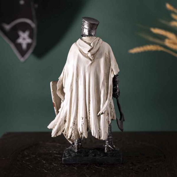 Battleworn Crusader with Axe Statue