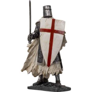 Battleworn Knight with Sword Statue