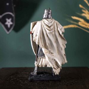 Battleworn Knight with Sword Statue