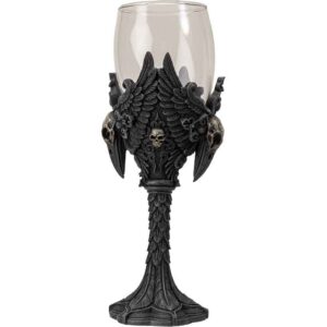 Gothic Raven Wine Glass