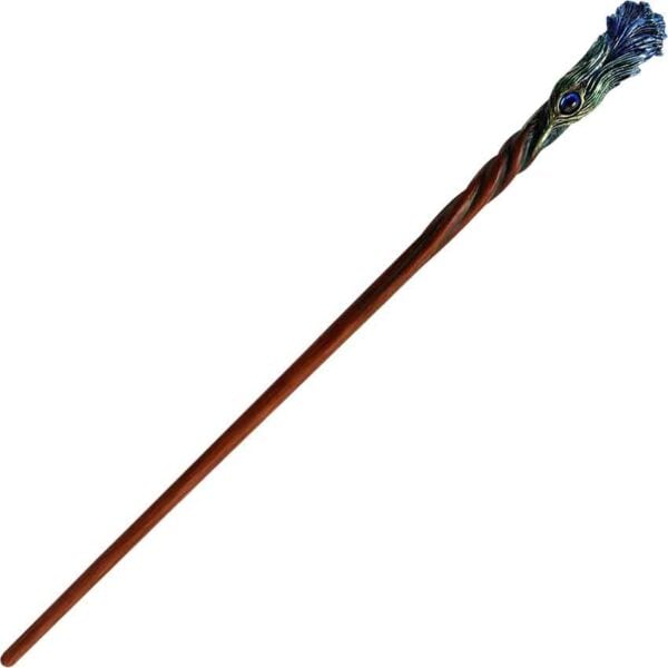 Sapphire Plume Peacock Wand