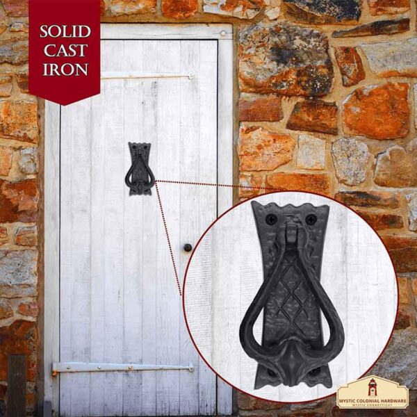 Simple Medieval Cast Iron Door Knocker